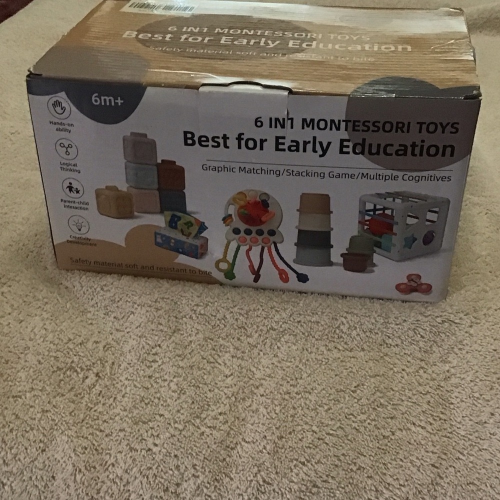 Montessori 6-in-1 Educational Toy Set for Kids
